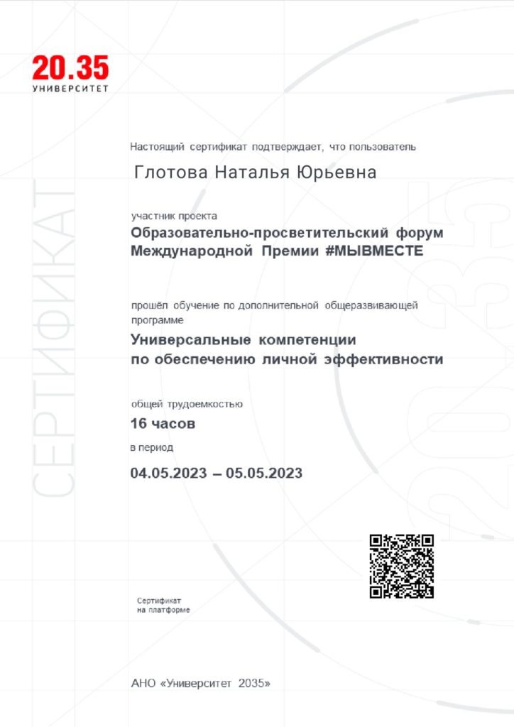 Наталья Глотова
